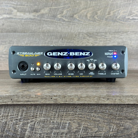 Genz Benz Streamliner 600 STM-600 Bass Amp Head - Used