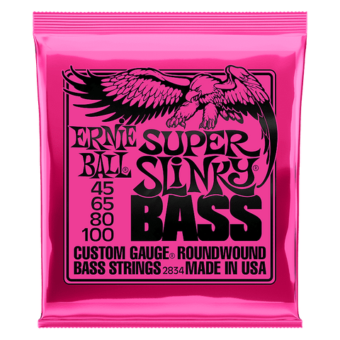 Ernie Ball Super Slinky 2834 Nickel Wound Bass Strings - Authorized Dealer! - Free Shipping!