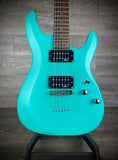 Schecter C-6 Deluxe - Satin Aqua USED