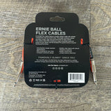 Ernie Ball Flex Cable 10’ Straight/Straight 1/4"-1/4" Orange