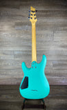 Schecter C-6 Deluxe - Satin Aqua USED