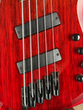 Kiesel VM59K Vanquish Multiscale 5-String Bass – Custom Shop Umber Fade to Crimson Red – Mint