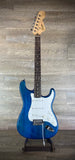 Squier Standard Series Stratocaster FMT – Transparent Blue - USED
