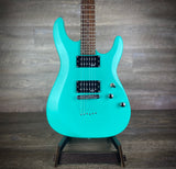 Schecter C-6 Deluxe - Satin Aqua USED
