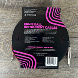 Ernie Ball Braided Instrument Cable 10’ Straight/Straight 1/4”-1/4” Red/Black