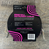 Ernie Ball Braided Instrument Cable 10’ Straight/Straight 1/4”-1/4” Purple Python