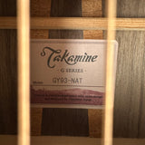 Takamine GY93 New Yorker Parlor Acoustic Guitar - Natural