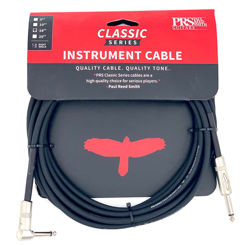 PRS Classic Series Instrument Cable - 18' Angle-Straight - Authorized Dealer!