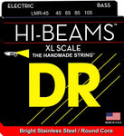 DR Strings LMR-45 Hi-Beams .045 - .105 X-Long Scale Stainless Steel Bass Guitar Strings - Free Shipping!