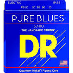 DR Strings PB-50 Pure Blues .050 - .110 Quantum Nickel Bass Guitar Strings - Free Shipping!