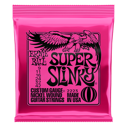 Ernie Ball Super Slinky 2223 Nickel Wound Electric Guitar Strings - 3 Sets! - Authorized Dealer!