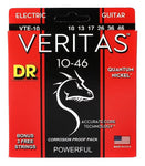 DR Strings VTE-10 VERITAS .010 - .046 Quantum Nickel Wrap Electric Guitar Strings - 3 Sets!